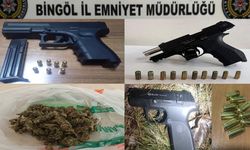 Bingöl'deki Operasyonlarda 3 Ruhsatsız Tabanca ve Uyuşturucu Ele Geçirdi