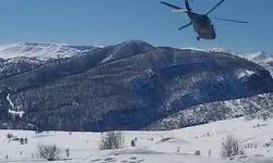 Tunceli’de Çiftçiye Askeri Helikopterle Yardım