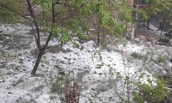 Elazığ’da Dolu Etkili Oldu