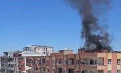 Mardin’de 7 Katlı Binanın Çatısında Yangın Paniği