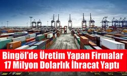 Bingöl’de Üretim Yapan Firmalar 17 Milyon Dolarlık İhracat Yaptı