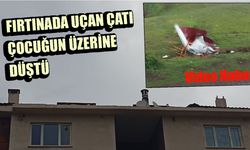 Bingöl'de Fırtınada Uçan Çatı, Çocuğun Üzerine Düştü