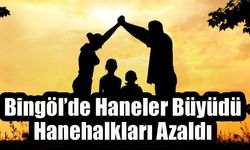 Bingöl’de Haneler Büyüdü, Hanehalkları Azaldı