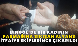 Bingöl’de Bir Kadının Parmağına Sıkışan Alyans İtfaiye Ekiplerince Çıkarıldı