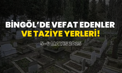 Bingöl’de Vefat Edenler Ve Taziye Yerleri!