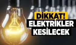Bingöl'de Birçok İlçe ve Köyde Elektrik Kesintisi Yaşanacak