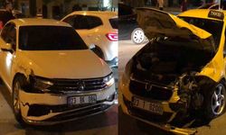 Elazığ'da Otomobille Ticari Taksi Çarpıştı: 1 Yaralı