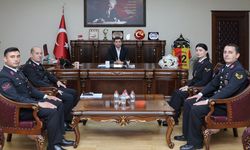 Genç İlçe Jandarma'dan Kaymakam Güzel'e Ziyaret