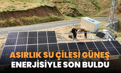 Asırlık Su Çilesi Güneş Enerjisiyle Son Buldu