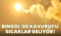 Bingöl’de Kavurucu Sıcaklar Geliyor!
