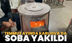 Temmuz Ayında Karlıova'da Soba Yakıldı