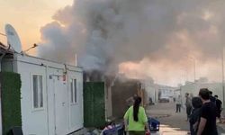 Adıyaman'da Konteyner Kentte Yangın Paniği