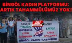 Bingöl Kadın Platformu: Artık Tahammülümüz Yok!