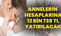 Annelerin Hesaplarına 12 Bin 738 TL Yatırılacak
