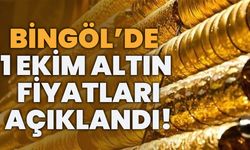 Bingöl’de 1 Ekim Altın Fiyatları Açıklandı