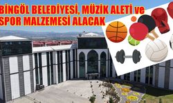 Bingöl Belediyesi, Spor Malzemesi ile Müzik Aleti Alacak