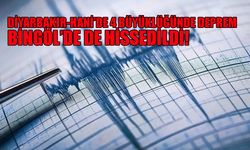 Bingöl de Sallandı: Diyarbakır'da 4 Büyüklüğünde Deprem