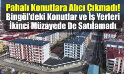 Pahalı Konutlara Alıcı Çıkmadı!  Bingöl’deki Konutlar ve İş Yerleri İkinci Müzayede De Satılamadı