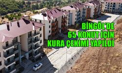Bingöl’de 65 Afet Konutu için Kura Heyecanı!