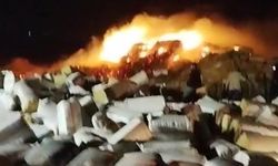 Diyarbakır’da 102 Ton Preslenmiş Saman Küle Döndü