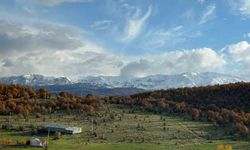 Bingöl’de Dağlarda Kış, Eteklerde Sonbahar Manzarası