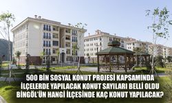 500 bin sosyal konut projesi: Bingöl’ün hangi ilçesinde kaç konut yapılacak?