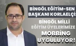 Bingöl Eğitim-Sen Başkanı Korlaelçi: Bingöl Milli Eğitim, Üyelerimize Mobbing Uyguluyor!