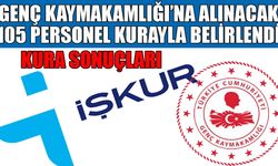 Genç Kaymakamlığı’na Alınacak 105 Personel Kura ile Belirlendi