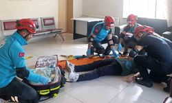 Palu Devlet Hastanesi'ndeki Tatbikat Gerçeğini Aratmadı