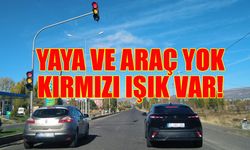 Bingöl'de Yaya ve Araç Olmayan Noktaya Trafik Işıklandırması!