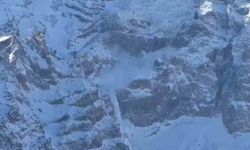 Ağrı Dağı’nda Çığ Anı Kameraya Yansıdı