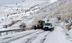 Muş’ta Kar ve Buzlanma Nedeniyle 20 Araç Mahsur Kaldı