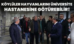 Köylüler Hayvanlarını Üniversite Hastanesine Götürebilir!