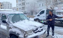 Karlıova beyaza büründü