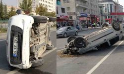 Malatya'daki Kazada Çarpışan 2 Araç Devrildi: 3 Yaralı