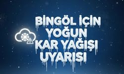 Bingöl İçin Yoğun Kar Yağışı Uyarısı