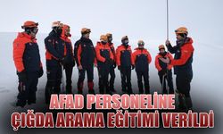 AFAD Personeline Çığada Arama Eğitimi Verildi