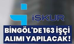 Bingöl'de 163 İşçi Alımı Yapılacak!