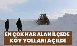 En Çok Kar Alan İlçede Köy Yolları Açıldı!