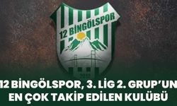 12 Bingölspor, 3. Lig 2. Grup’un En Çok Takip Edilen Kulübü