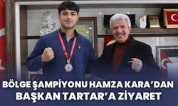 Bölge Şampiyonu Hamza Kara’dan Başkan Tartar’a Ziyaret