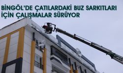 Bingöl’de Buz Sarkıtlarıyla Mücadele