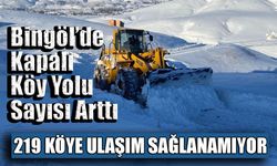 Bingöl’de Kapalı Köy Yolu Sayısı Arttı