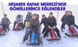 Kiğı’daki Öğrenciler Hesarek Kayak Merkezi’nde