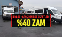Bingöl-Genç Minibüs Ücretlerine Yüzde 40 Zam!