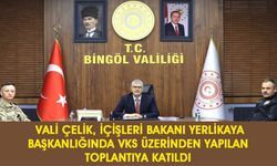 Bingöl Valisi Çelik, Bakan Yerlikaya Başkanlığında VKS Üzerinden Yapılan Toplantıya Katıldı