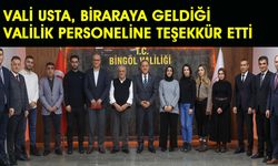 Vali Usta, Bingöl Valiliği'ndeki Personelle Vedalaştı