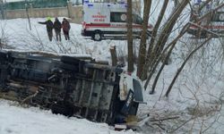 İşçi Servisi Şarampole Yuvarlandı: 6 Yaralı