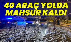 Bingöl Karayolunda 40 Araç Mahsur Kaldı