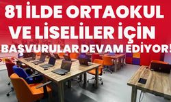 Bingöl Dâhil 81 İlde Ortaokul Ve Liseliler İçin Başvurular Devam Ediyor
